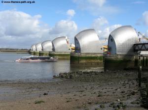 The Thames barrier at Woolwich