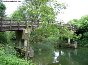 The wooden bridge