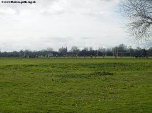 The playing fields of Home Park, with Eton behind