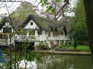 Thatched boat house at Goring