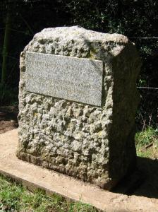 The stone that marks the source