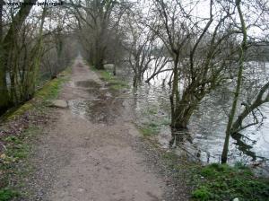 The river gets a bit too close